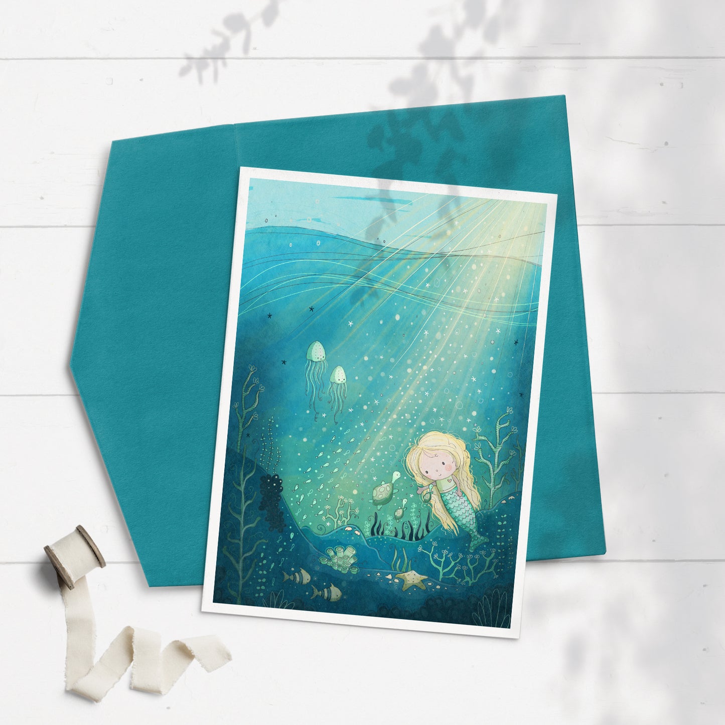 Mermaid 5x7 Greeting Card