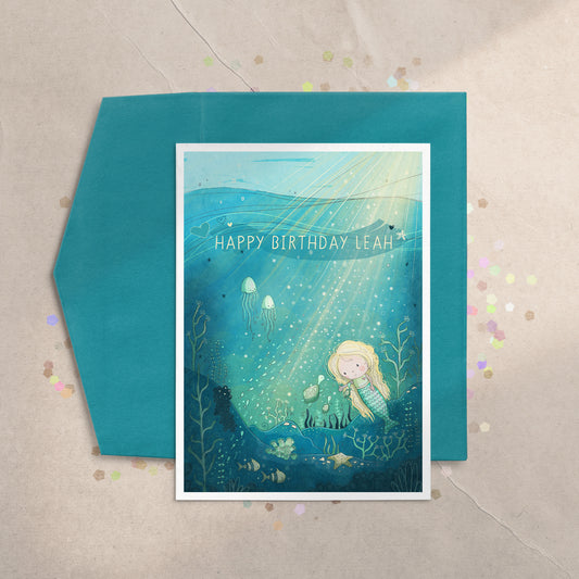 Mermaid 5x7 Greeting Card