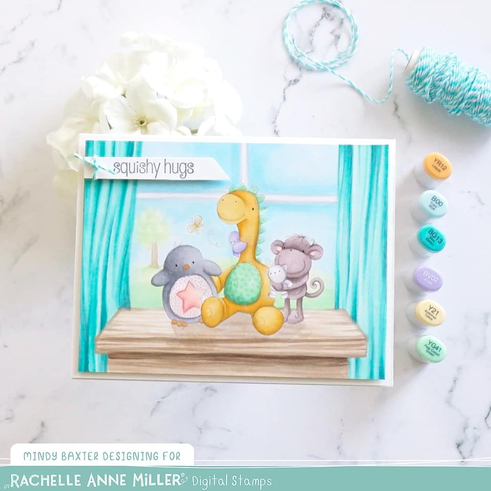 'Dinosaur Friends' Digital Stamp