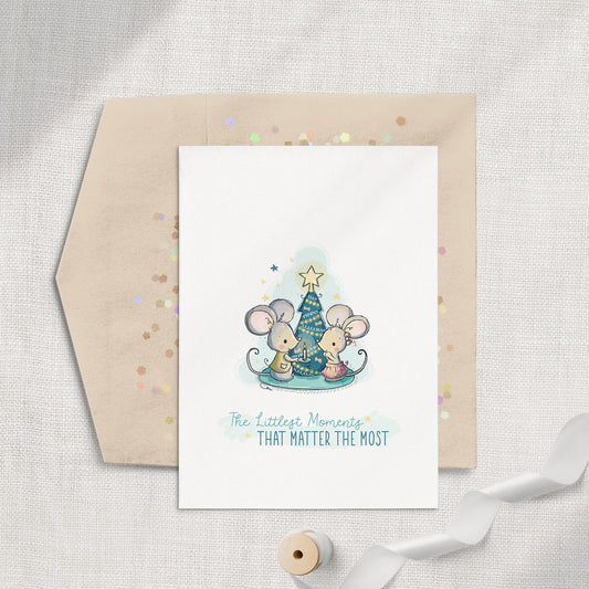 Little Mice Christmas Card