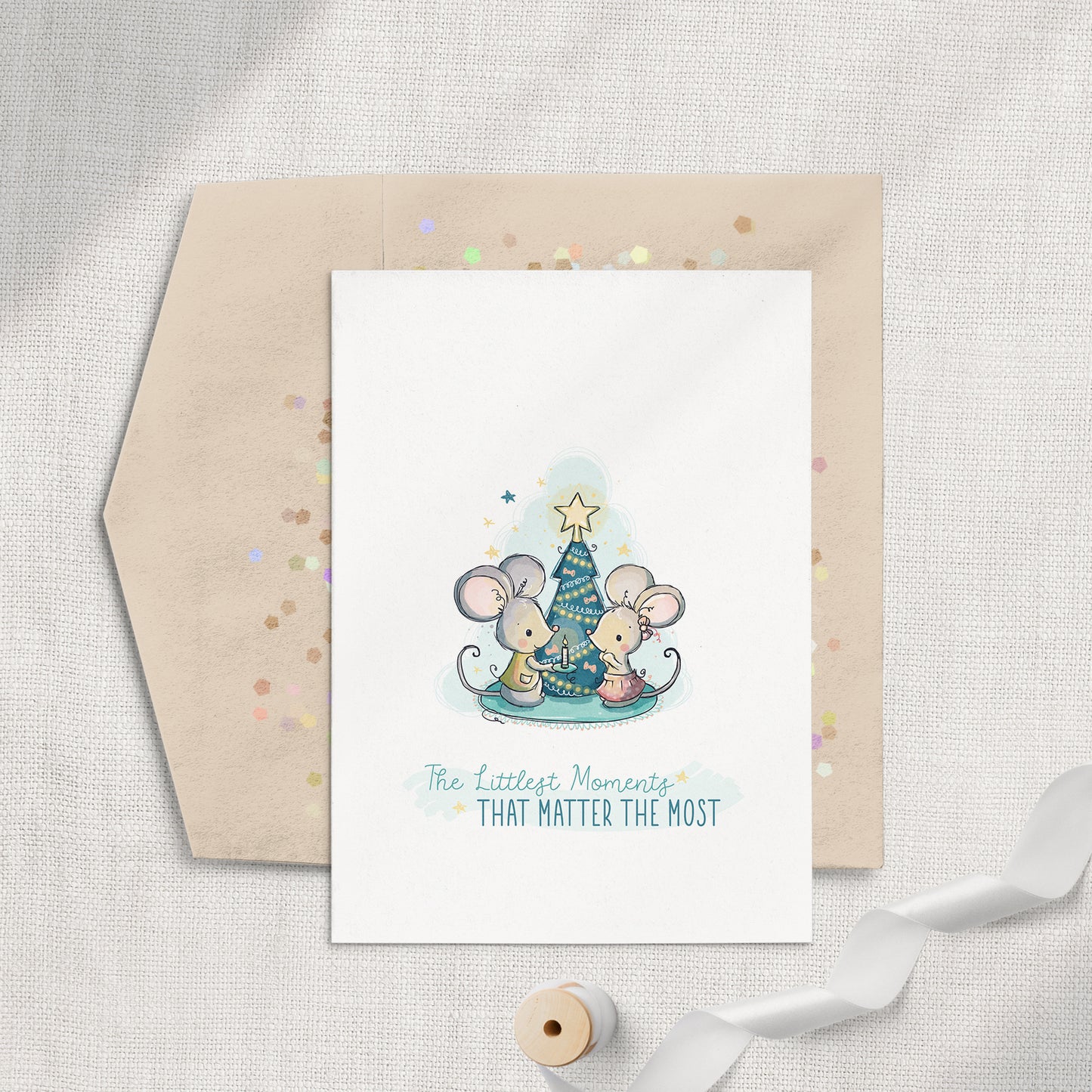 Little Mice Christmas Card