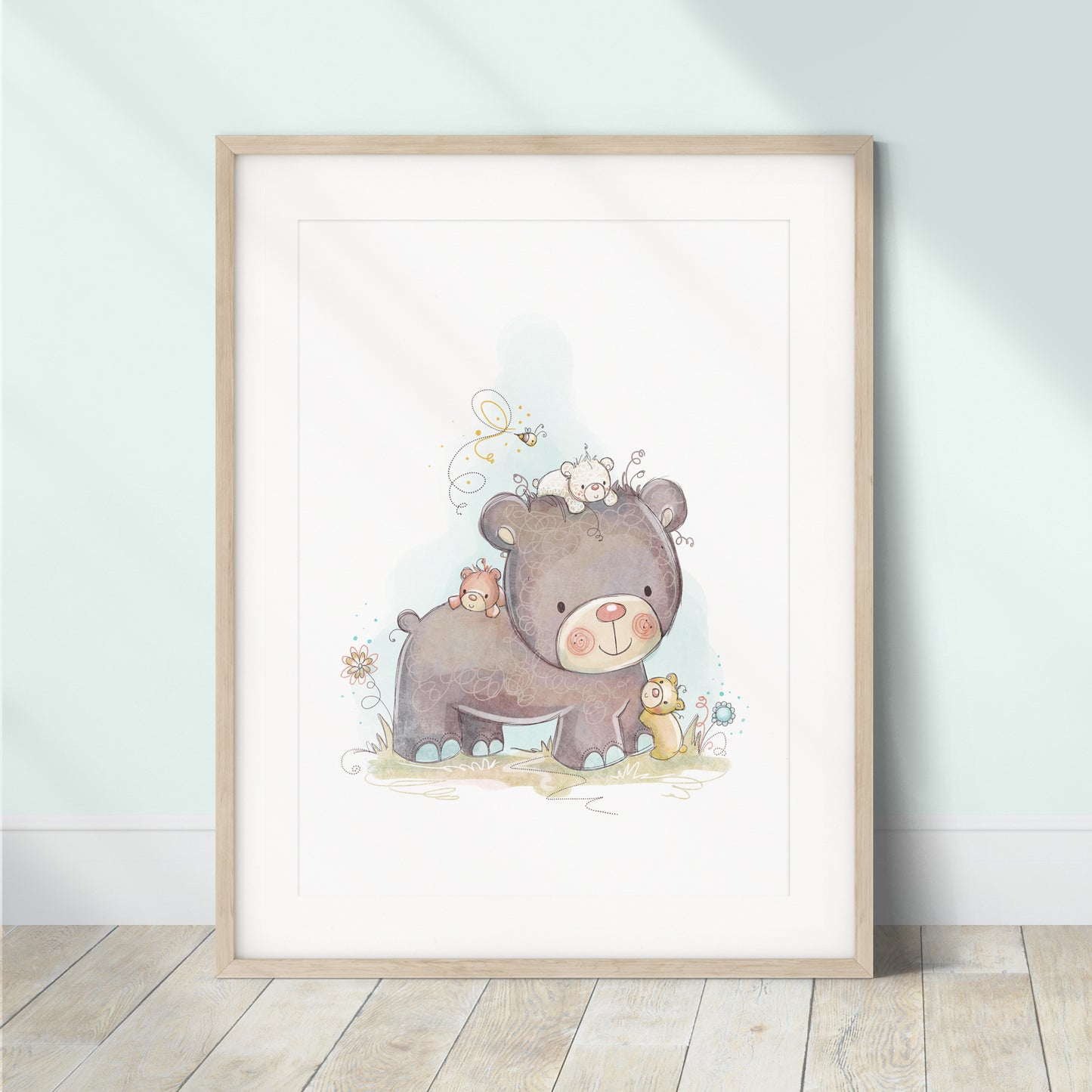 'Baby Animals' Children's Wall Art Print Set