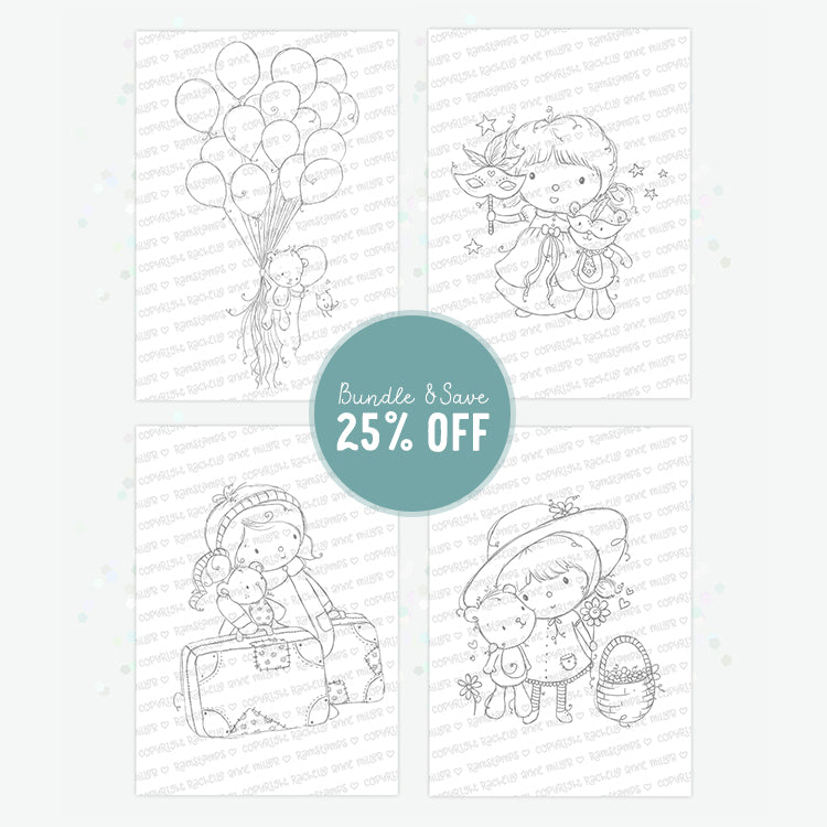 'My Favourite Teddy' Digital Stamp Set
