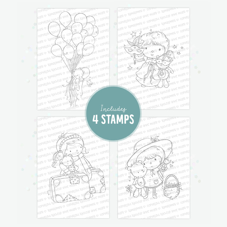 'My Favourite Teddy' Digital Stamp Set