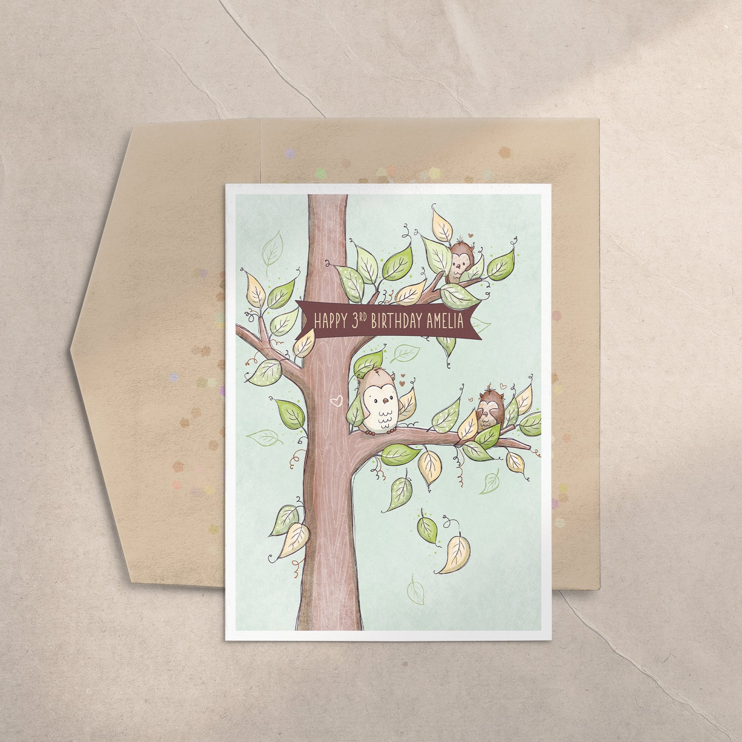 'Owl Find You!' 5x7 Greeting Card