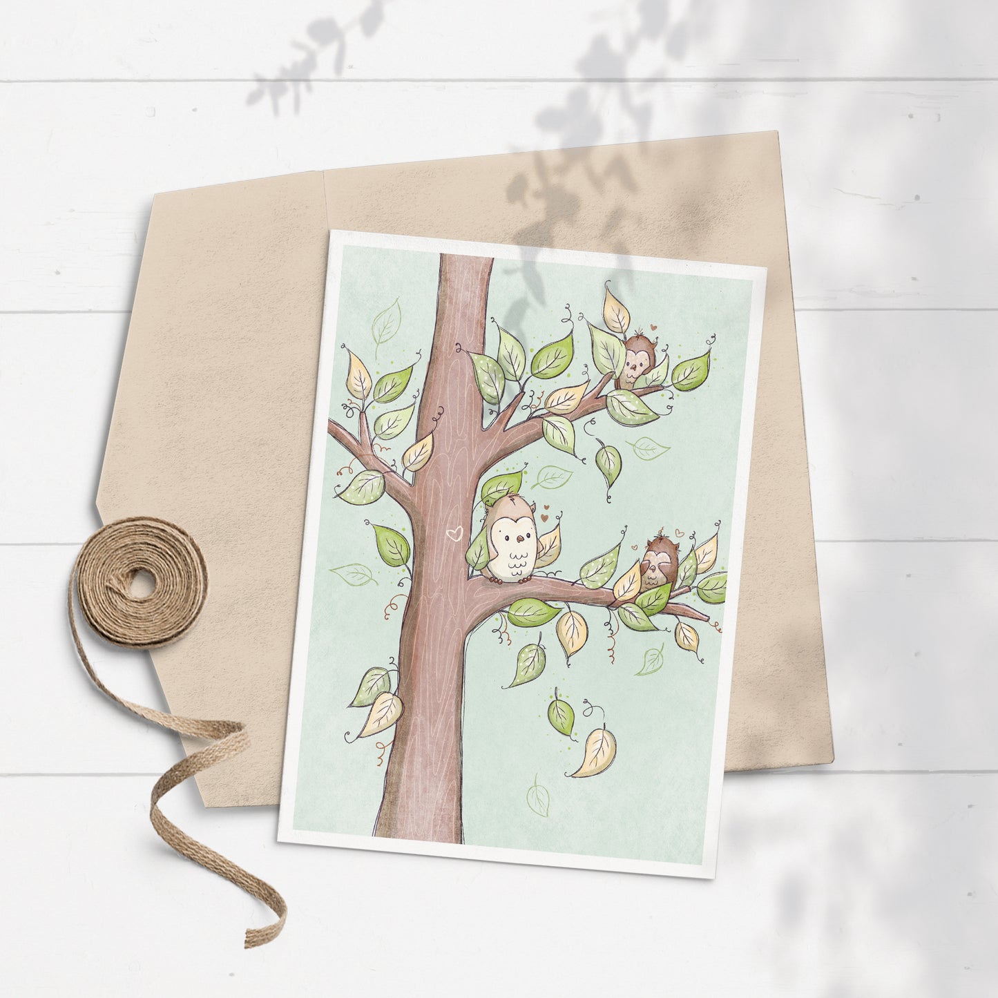 'Owl Find You!' 5x7 Greeting Card
