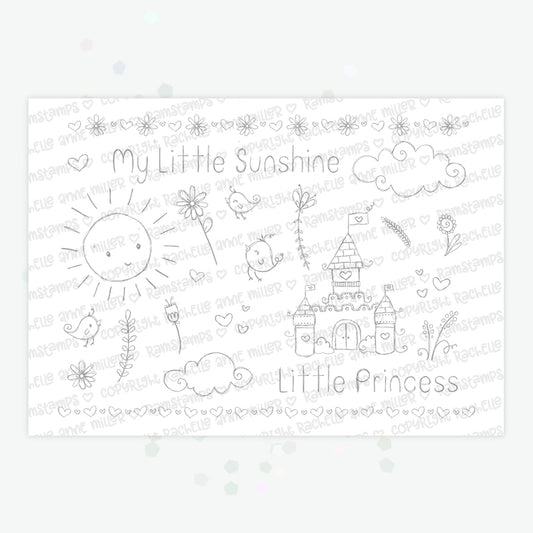 'Princess Castle Elements' Digital Stamp