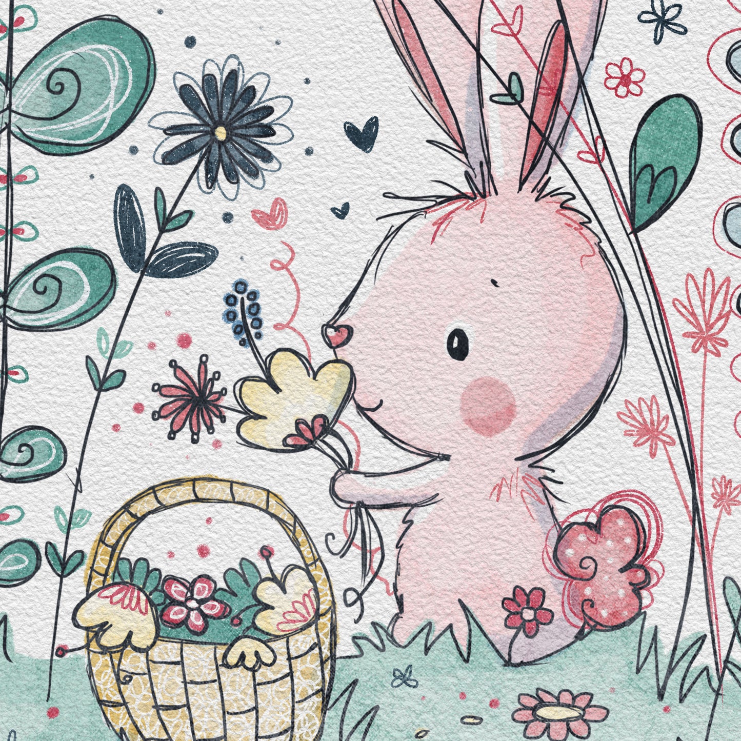 'Whimsical Garden' Children's Wall Art Print