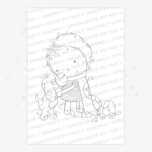 'Puppy' Digital Stamp