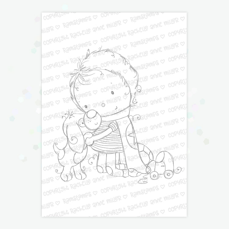 'Puppy' Digital Stamp