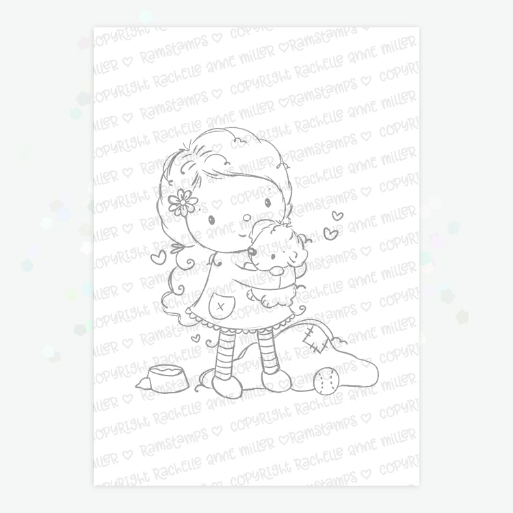 'Puppy Love' Digital Stamp