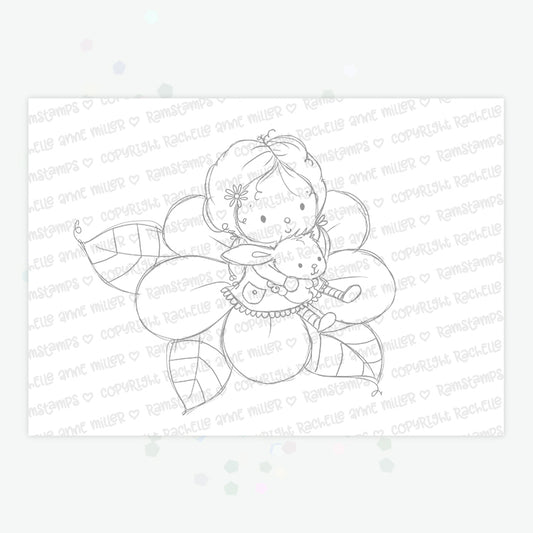'Flower River' Digital Stamp