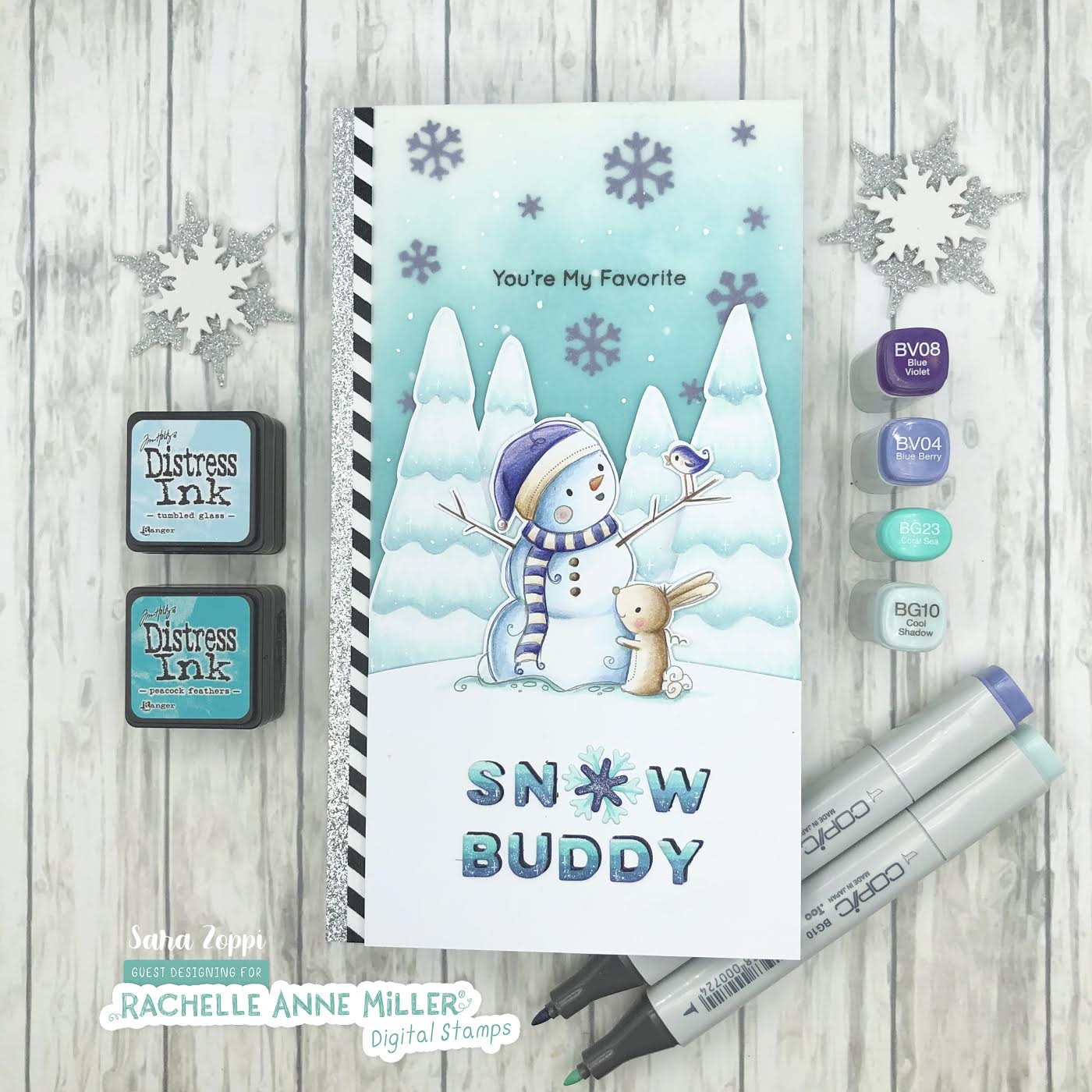 'Snow Friends' Christmas Digital Stamp