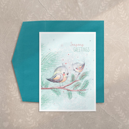 Chickadee Christmas Card