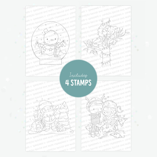 'Cute Christmas' Digital Stamp Set