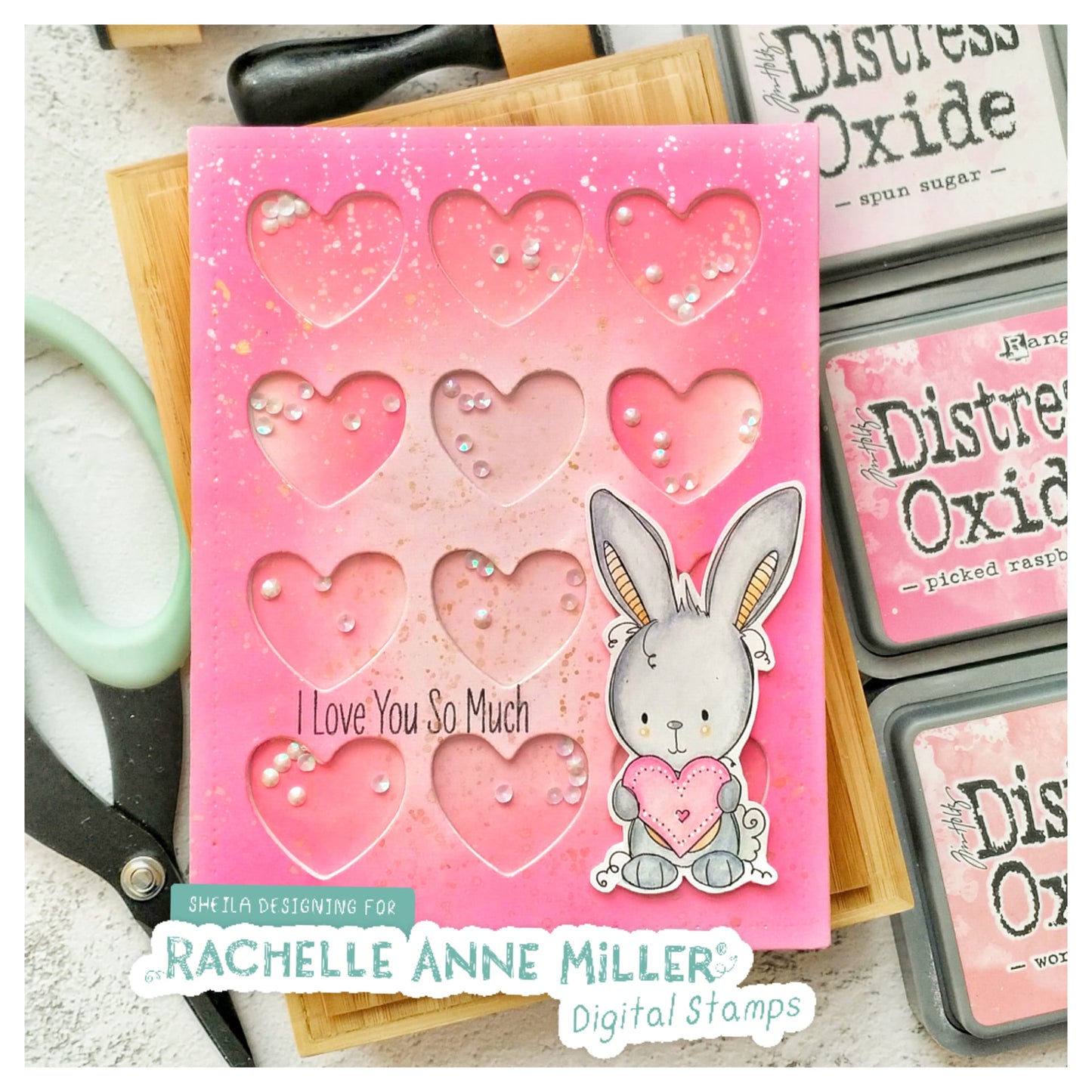 'Bunny Love' Digital Stamp