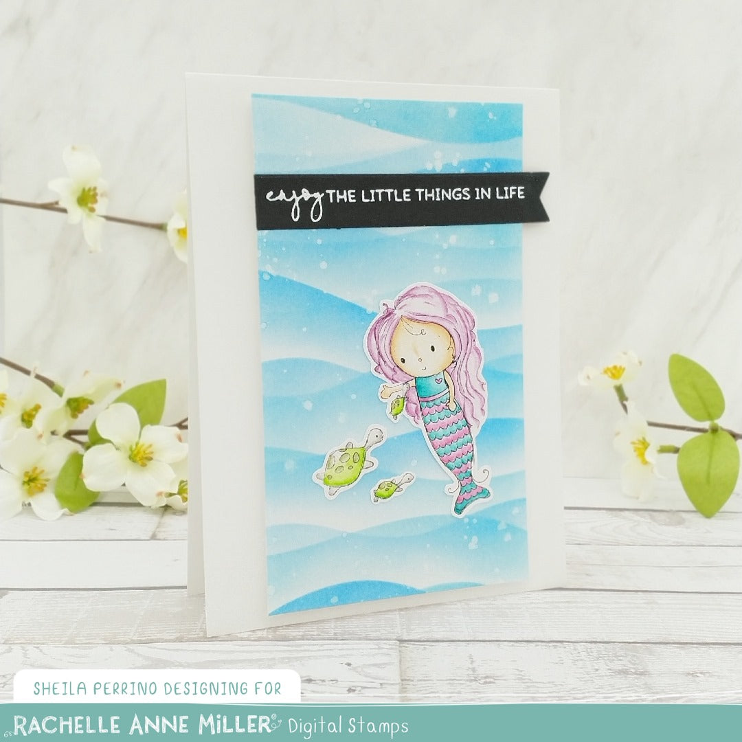 'Mermaid' Digital Stamp