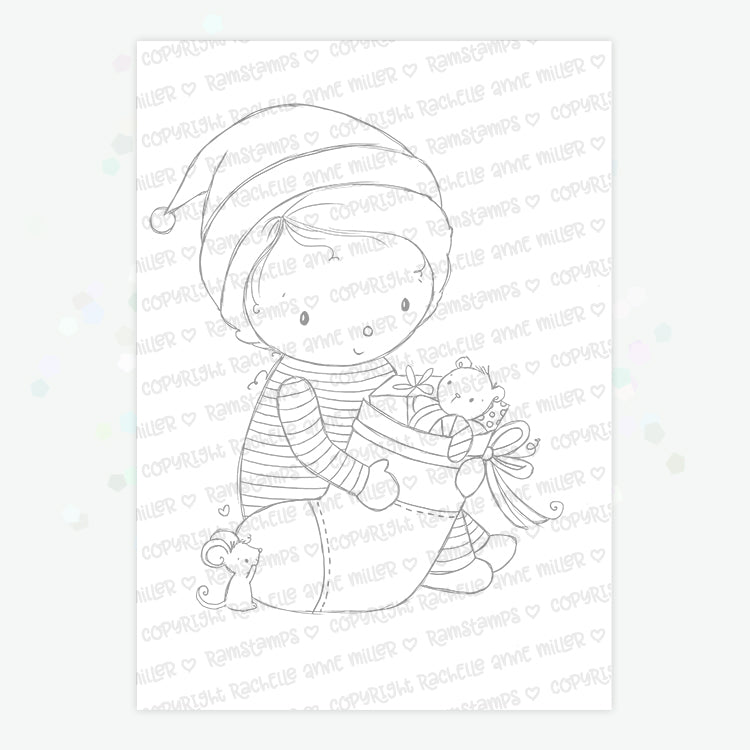 'My Christmas Stocking' Digital Stamp
