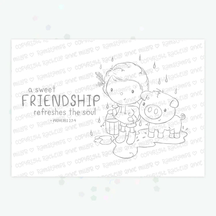'Sweet Friendship' Digital Stamp