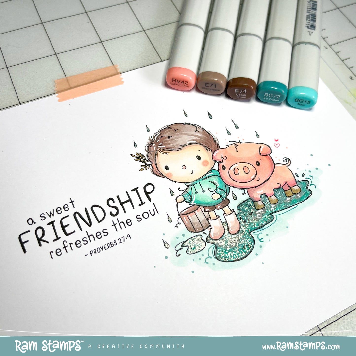 'Sweet Friendship' Digital Stamp