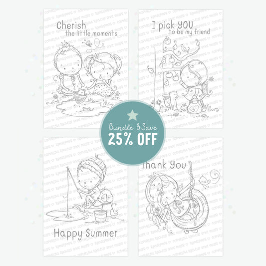 'Swinging Summer' Digital Stamp Set