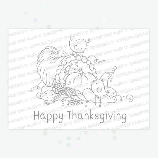 'Thanksgiving' Digital Stamp