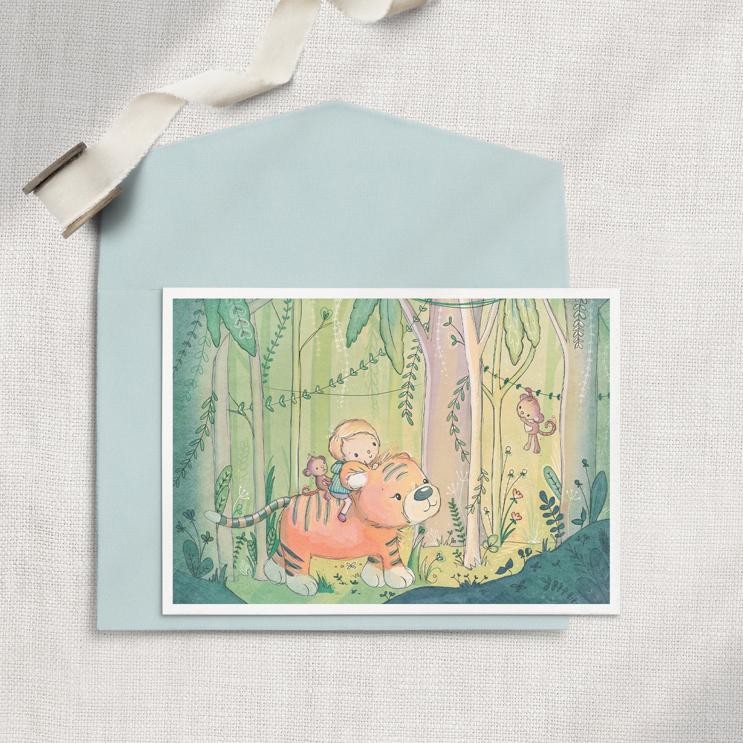 Jungle Ride 5x7 Greeting Card