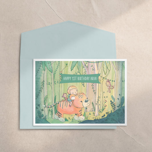 Jungle Ride 5x7 Greeting Card