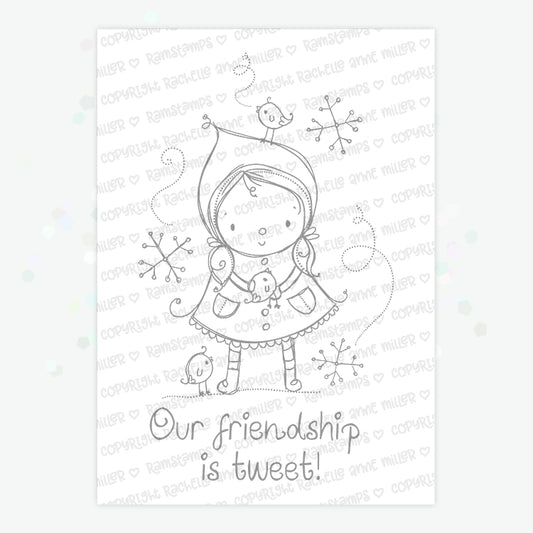 'Tweet Friendship' Christmas Digital Stamp