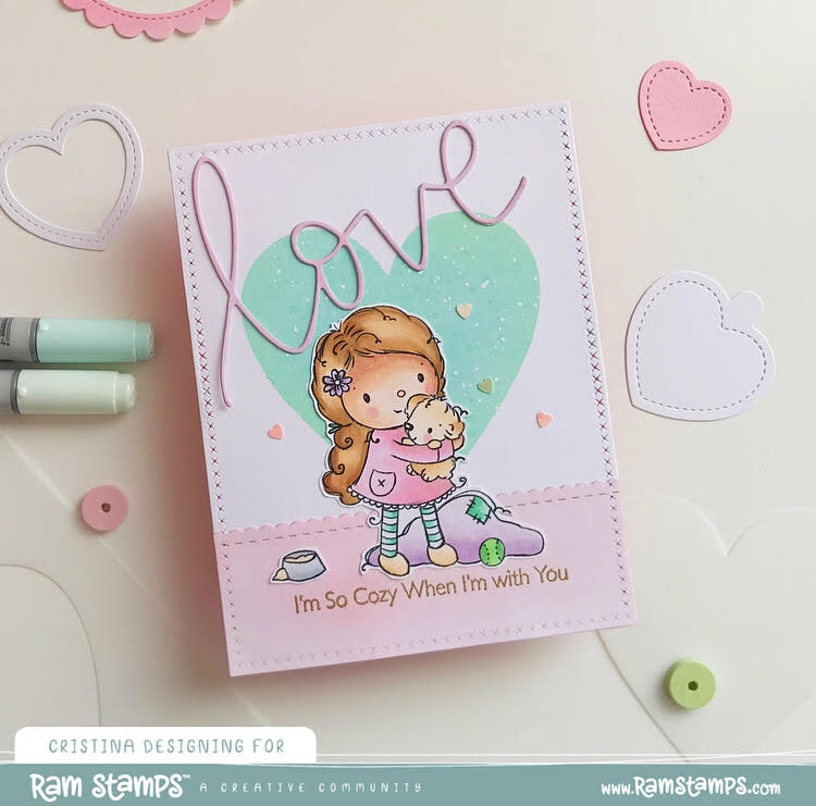'Puppy Love' Digital Stamp