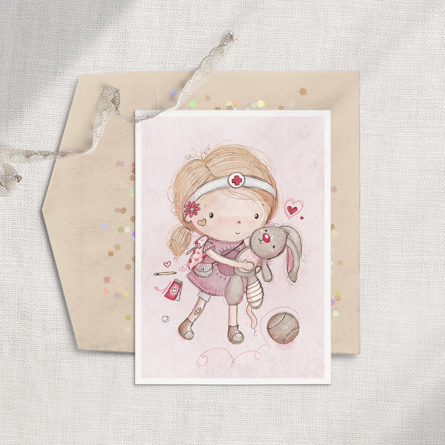 Little Vet 5x7 Greeting Card