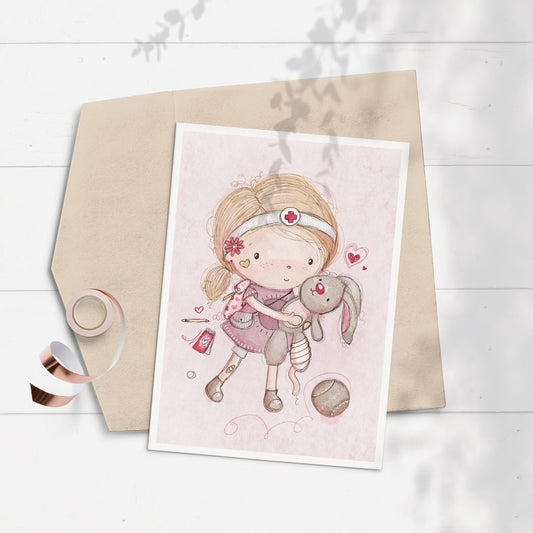 Little Vet 5x7 Greeting Card