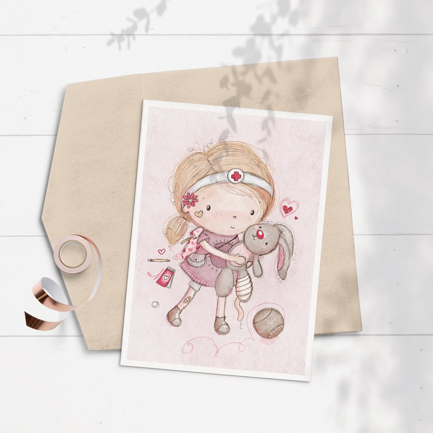 Little Vet 5x7 Greeting Card