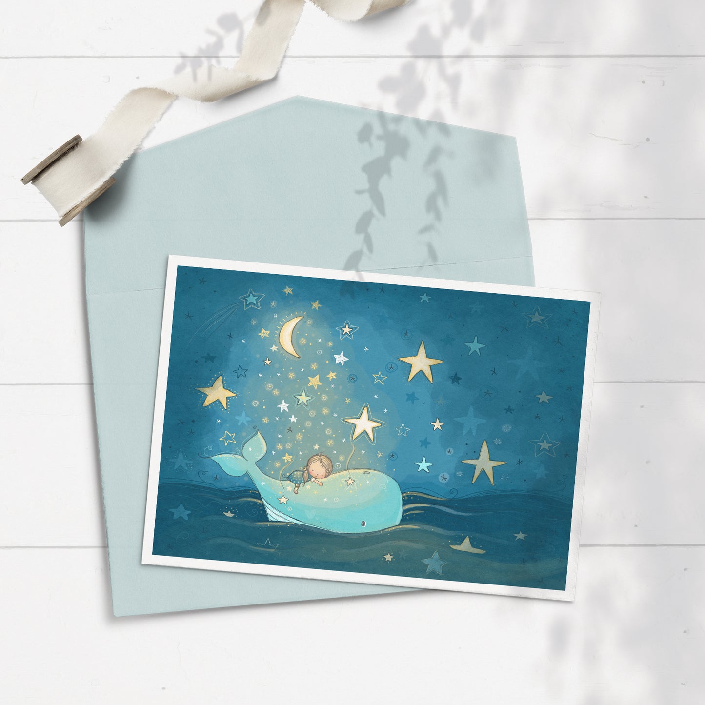Ocean Dreams (Girl) 5x7 Greeting Card