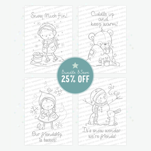 'Winter Sentiments' Christmas Digital Stamp Set