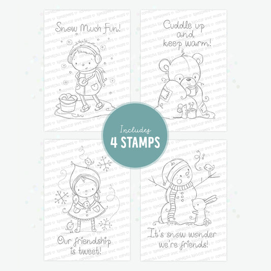 'Winter Sentiments' Christmas Digital Stamp Set