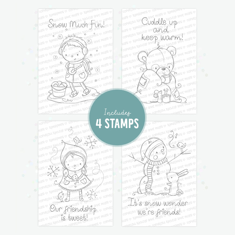 'Winter Sentiments' Christmas Digital Stamp Set
