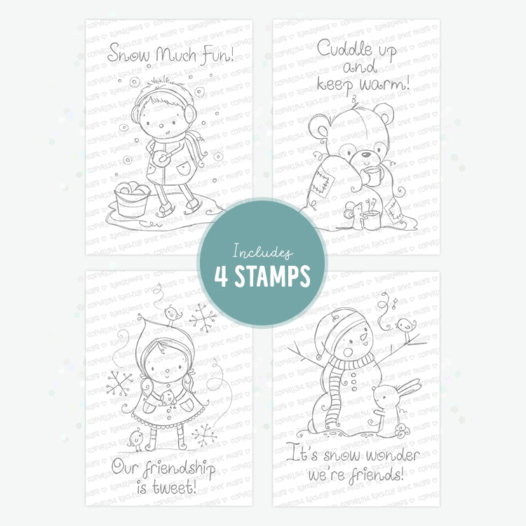 'Winter Sentiments' Christmas Digital Stamp Set