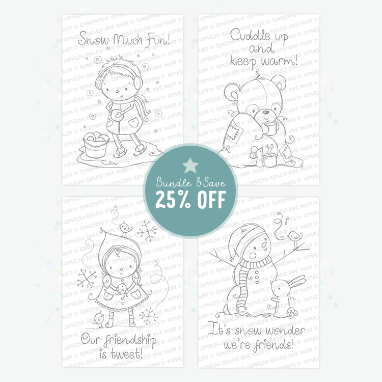 'Winter Sentiments' Christmas Digital Stamp Set
