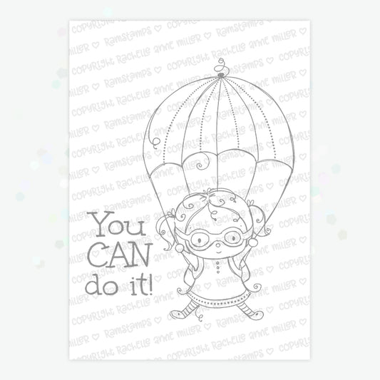 'You Can Do It' Digital Stamp