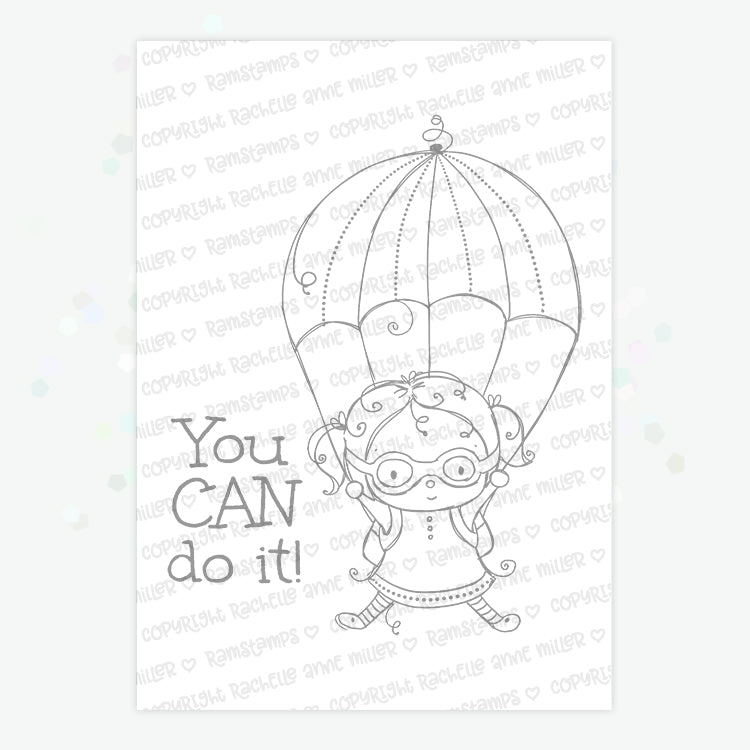 'You Can Do It' Digital Stamp