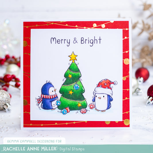 Christmas Penguins Scene Creator by Gemma