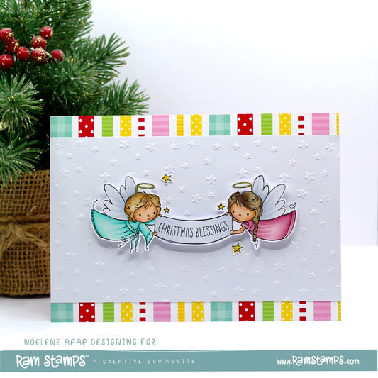 Season's Blessings Angels by Noelene