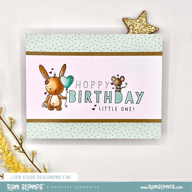 Hoppy Birthday Bunny by Lien – Rachelle Anne Miller Creative Studios