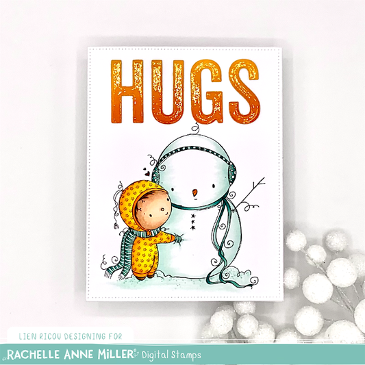 Snowman Hug by Lien