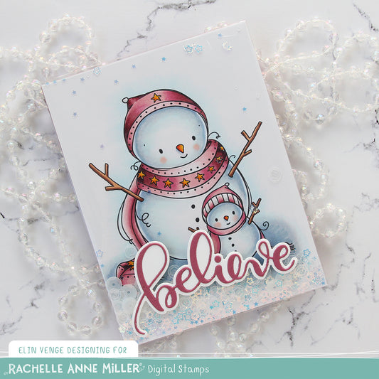 Snowman Family by Elin