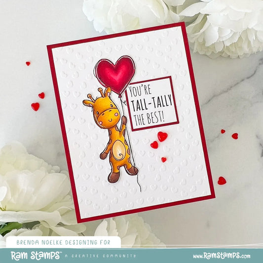 Animal Valentines - Giraffe by Brenda