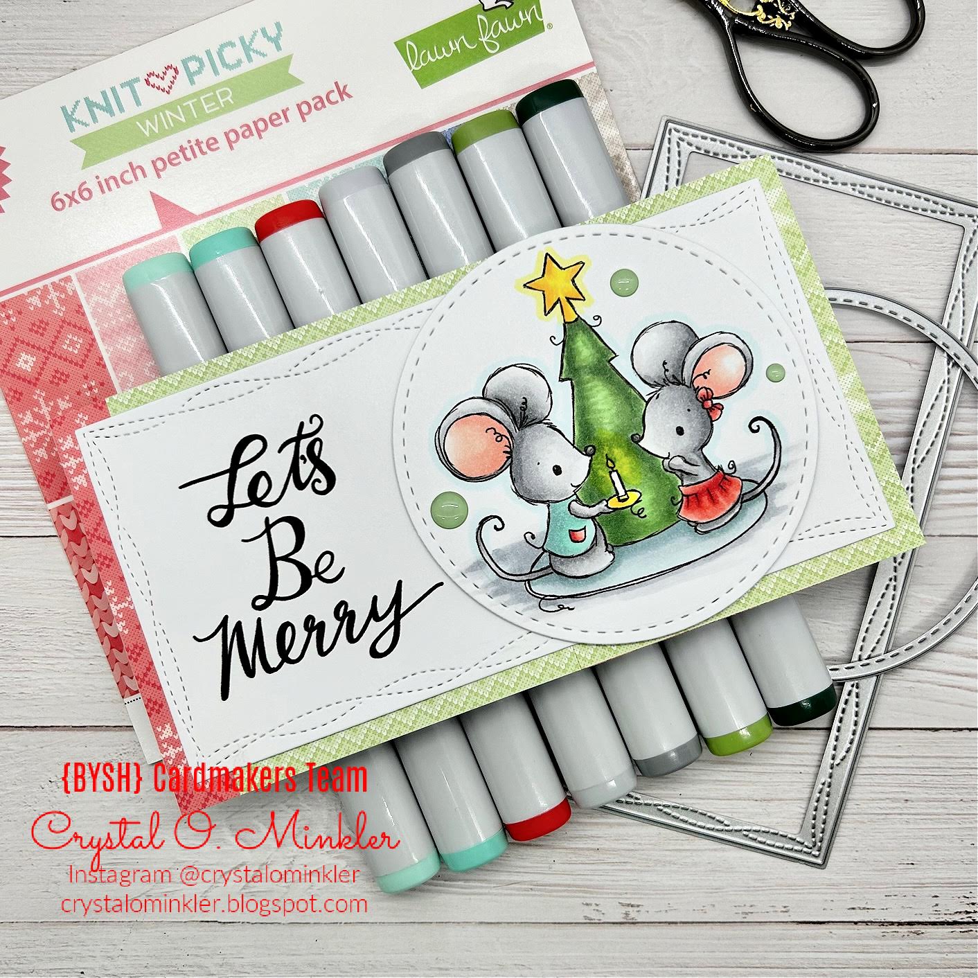 'Christmas Mice' Digital Stamp
