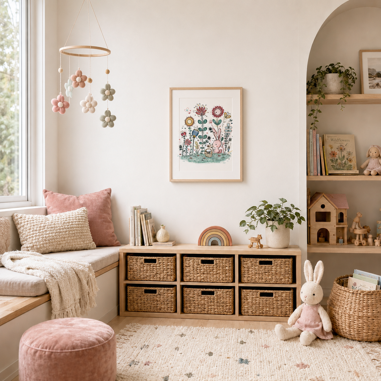 'Whimsical Garden' Children's Wall Art Print