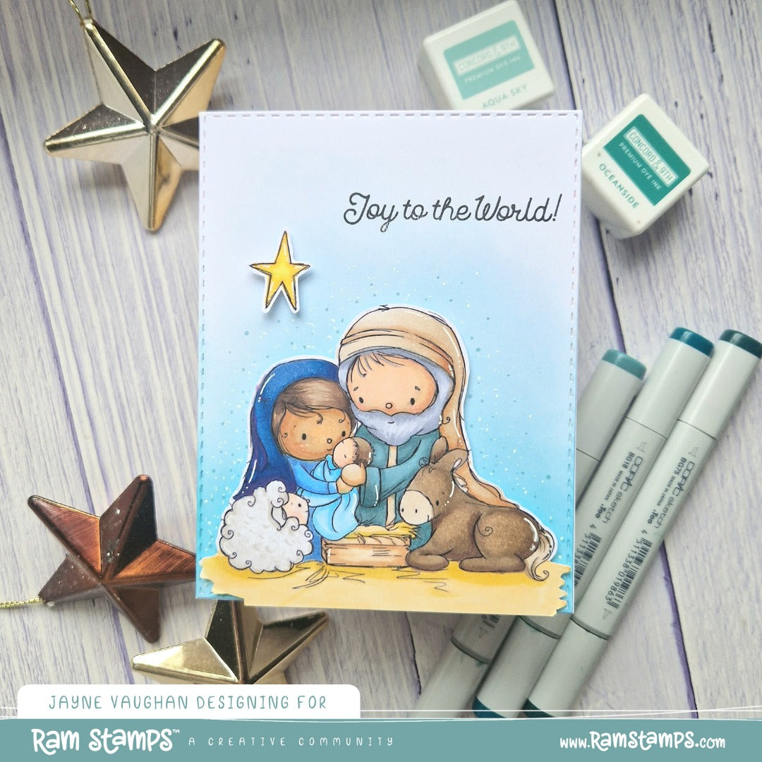'Nativity' Christmas Digital Stamp